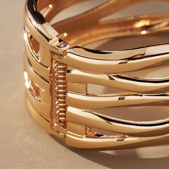 Anthropologie Honeycomb Bangle Bracelet - Picture 5 of 8